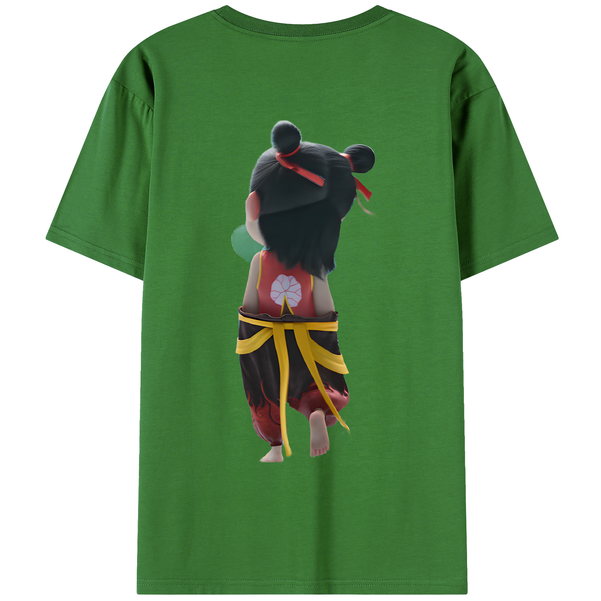 （画像用） Ne Zha 2 ナタ 魔童の大暴れ レディース半袖Tシャツ(バックプリント)